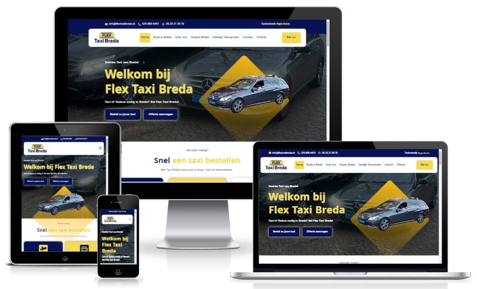 Website laten maken Aslan Webtech Flex Taxi Breda