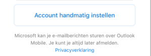 Outlook instellen op telefoon