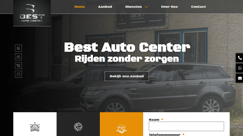 Website laten maken Aslan Webtech Best Auto Center