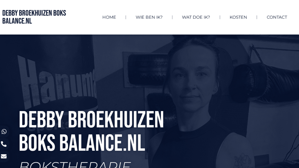 Website laten maken Aslan Webtech Debby Broekhuizen Boksbalance