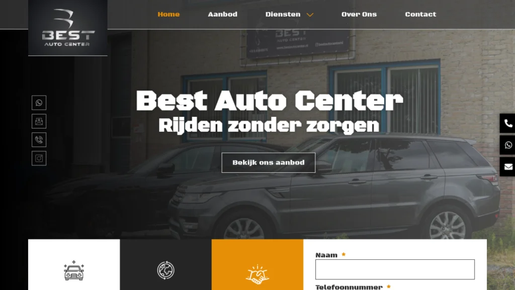 2026 Aslan Webtech website laten maken voor Best Auto Center