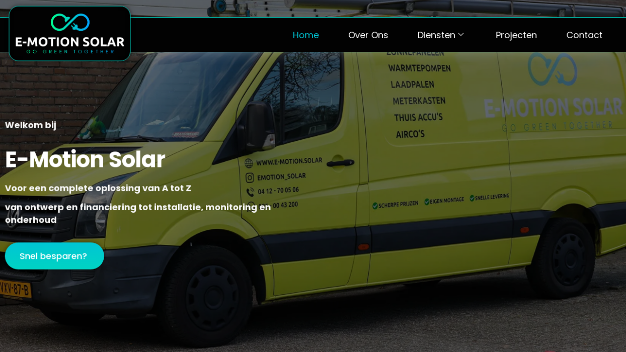 2026 Aslan Webtech website laten maken voor E-Motion Solar