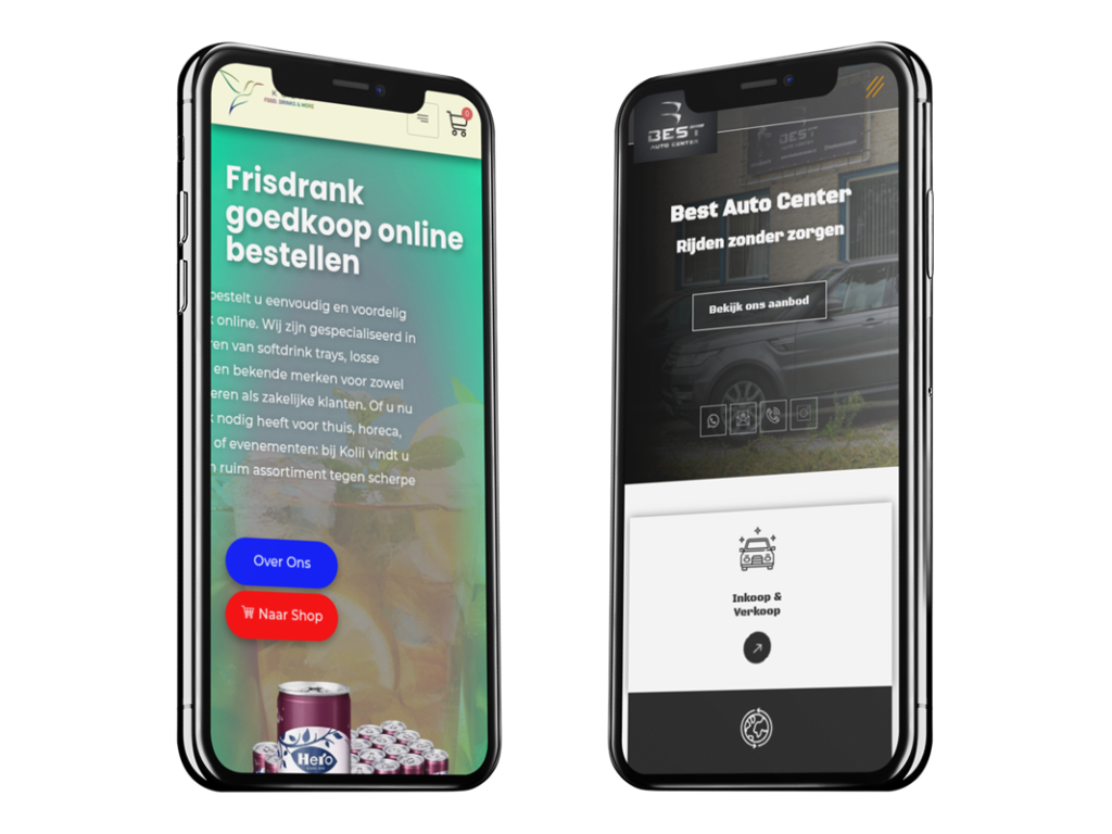Nieuwe website laten maken Aslan Webtech screens Kolii en Best Auto Center Webp - Professioneel webdesign bureau Nieuwe website laten maken Aslan Webtech Professionele website laten maken - kosten website laten maken - website maken