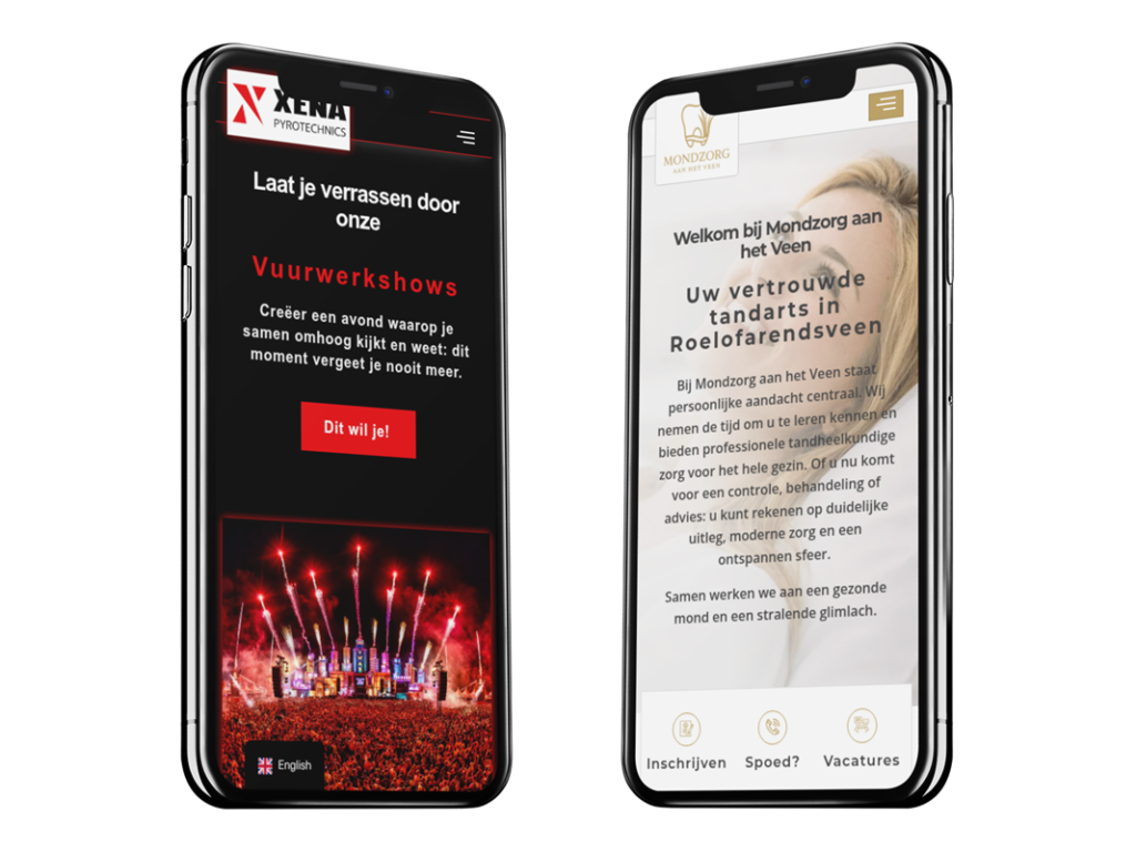 Nieuwe Website laten maken Veldhoven Aslan Webtech screens Mondzorg aan het Veen en Xenapyro - Professioneel webdesign bureau Nieuwe website laten maken Aslan Webtech Professionele website laten maken - kosten website laten maken - website maken