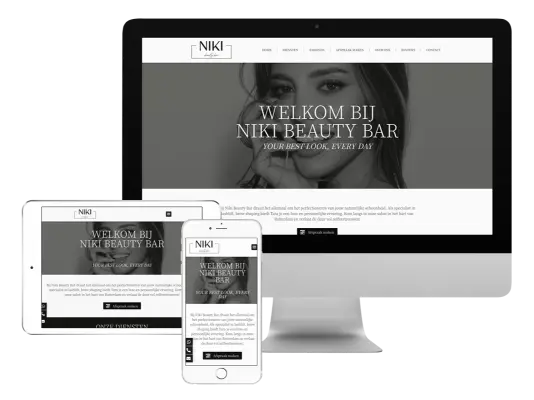 voorbeeld case beauty website