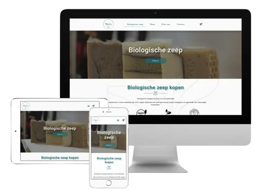 3 screens webshop voorbeeld Della Essentials