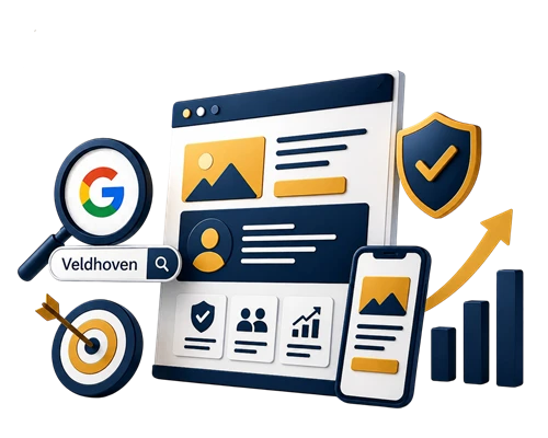 belang van een goede website voor bedrijven in Veldhoven met focus op vindbaarheid, vertrouwen en groei