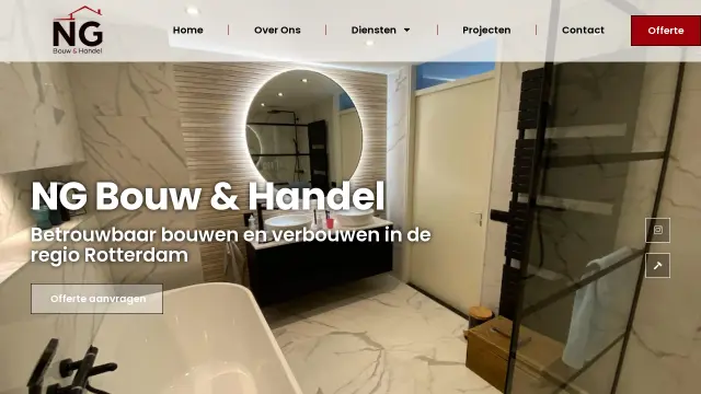 website voorbeeld bouwbedrijf