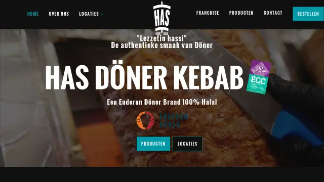 website voorbeeld doner keten
