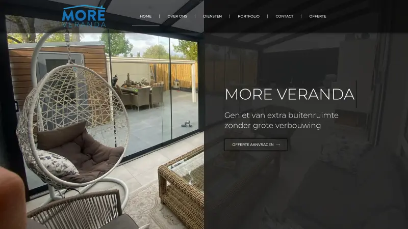 website voorbeeld verandabouwer
