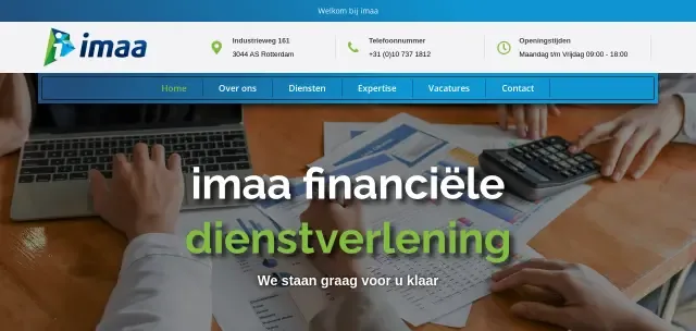 voorbeeld website financiële dienstverlening