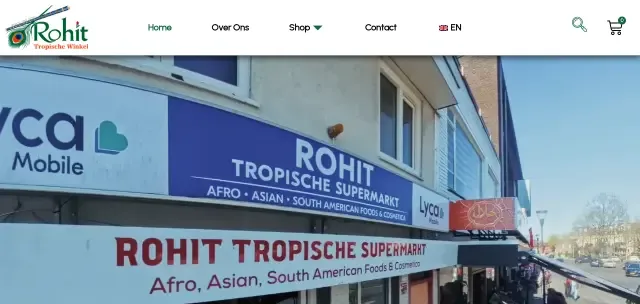 webshop voorbeeld tropische supermarkt