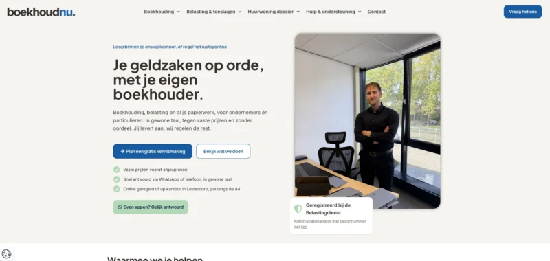 website voorbeeld boekhoudkantoor