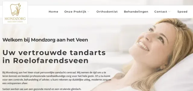website voorbeeld tandarts