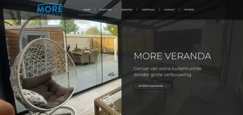 website voorbeeld verandabouwer